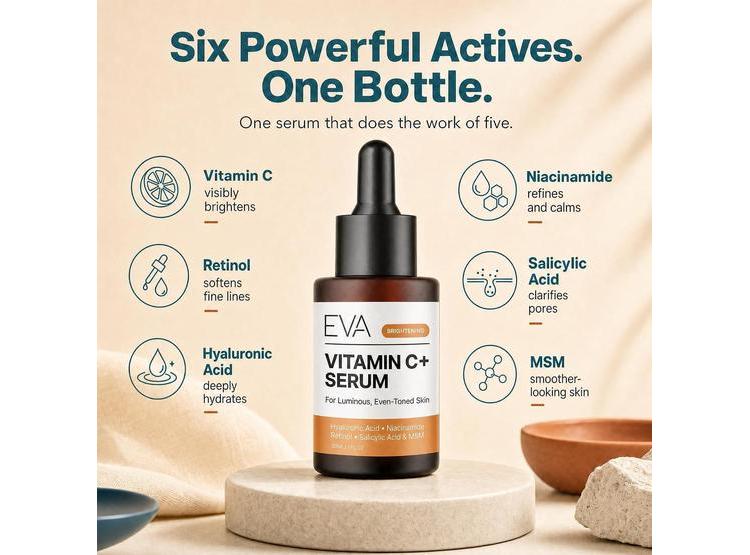 SUERO FACIAL EVA NATURALS VITAMINA C 20% NIACINAMIDA 3.5% 30ML - 2