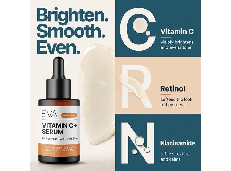 SUERO FACIAL EVA NATURALS VITAMINA C 20% NIACINAMIDA 3.5% 30ML - 3