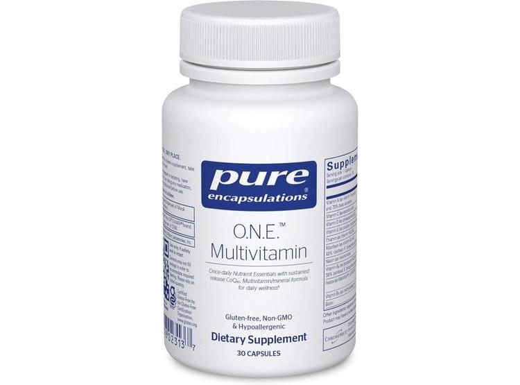 PURE ENCAPSULATIONS O.N.E. MULTIVITAMÍNICO DIARIO CON COMPLEJO ANTIOXIDANTE METAFOLIN Y COQ10 PARA SALUD MENTAL Y OCULAR - 1