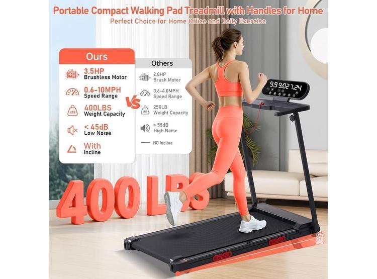 CAMINADORA MCRG PORTABLE CON INCLINACIÓN, COMPACTA Y PLEGABLE PARA ESPACIOS REDUCIDOS, IDEAL PARA USO EN CASA - 3