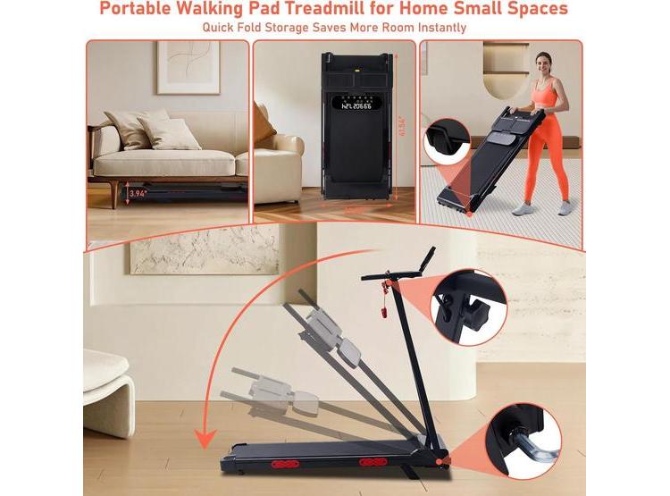 CAMINADORA MCRG PORTABLE CON INCLINACIÓN, COMPACTA Y PLEGABLE PARA ESPACIOS REDUCIDOS, IDEAL PARA USO EN CASA - 6