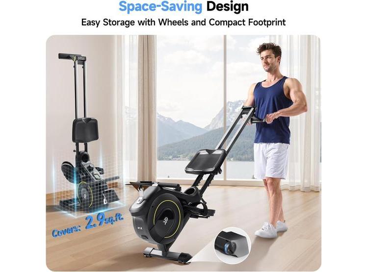 MÁQUINA DE REMO PARA HOGAR YPOO, RESISTENTE, SILENCIOSA, PLEGABLE. IDEAL PARA ENTRENAMIENTO COMPLETO - 5