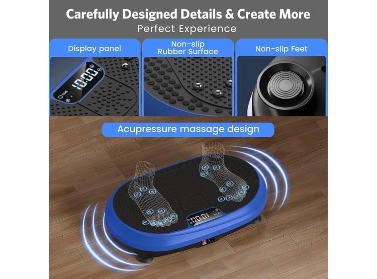 HVX MÁQUINA DE EJERCICIOS CON PLATAFORMA VIBRATORIA PARA DRENAJE LINFÁTICO, CAPACIDAD 450 LB - 2