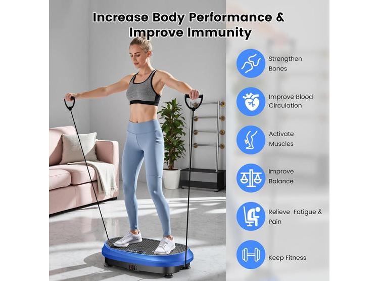 HVX MÁQUINA DE EJERCICIOS CON PLATAFORMA VIBRATORIA PARA DRENAJE LINFÁTICO, CAPACIDAD 450 LB - 6