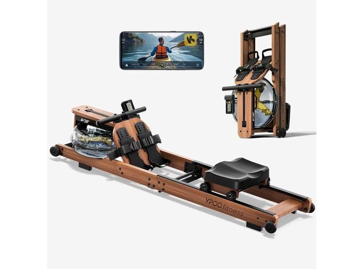 MÁQUINA DE REMO PLEGABLE PARA ENTRENAMIENTOS EN CASA, RESISTENCIA MAGNÉTICA Y CAPACIDAD DE HASTA 350 LIBRAS - 1
