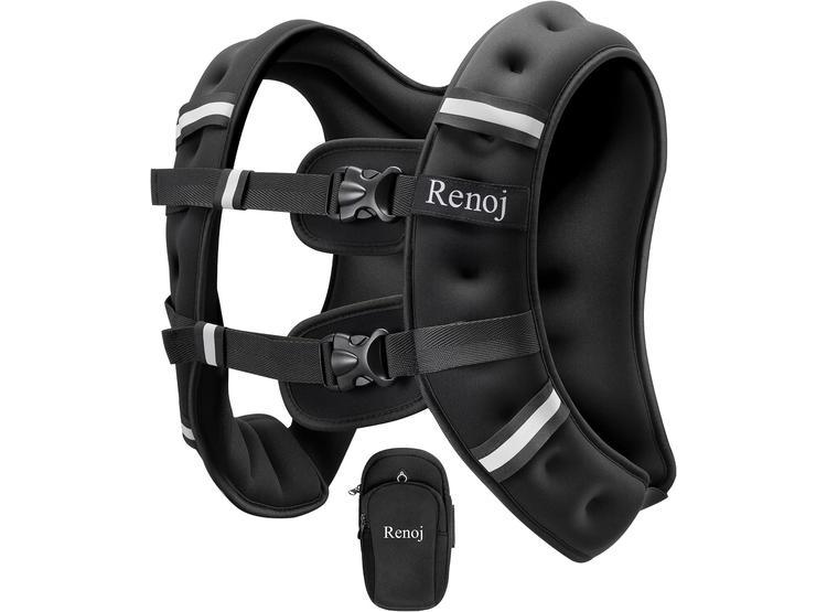 RENOJ CHALECO CON PESO PARA HOMBRES Y MUJERES, PERFECTO PARA CAMINAR, CORRER Y ENTRENAR, CON RAYAS REFLECTANTES - 7