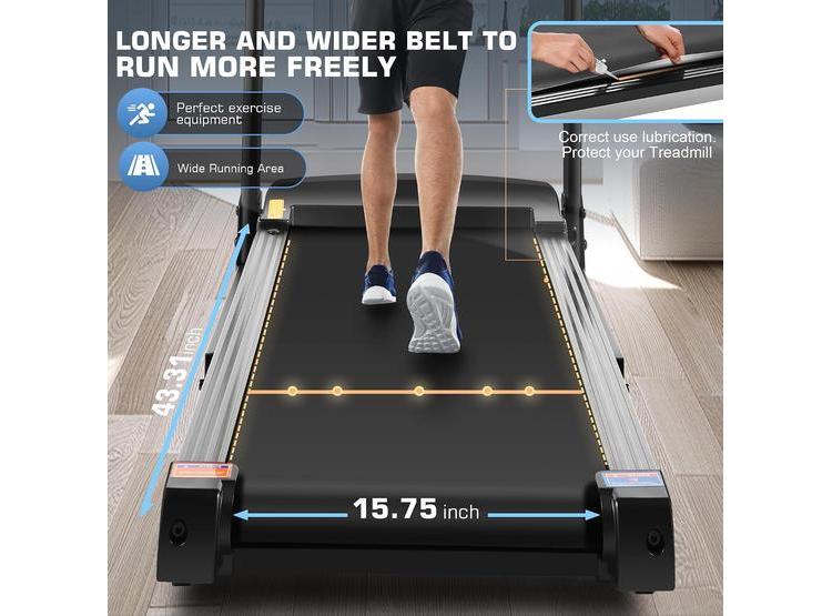 CINTAS DE CORRER PARA EL HOGAR CON PANTALLA DE TV Y WIFI, PLEGABLE, MOTOR 3.5HP SILENCIOSO, RESISTENTE, INCLINACIÓN AJUSTABLE - 7