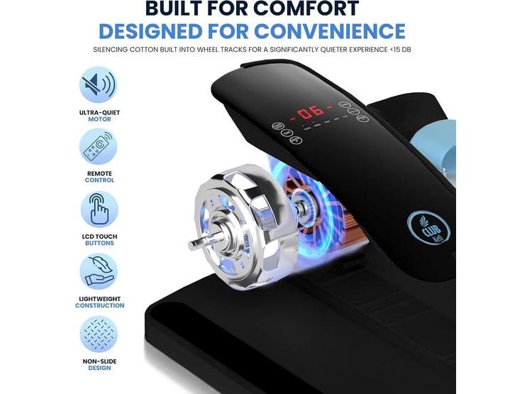 MÁQUINA ELÍPTICA SILENCIOSA BAJO ESCRITORIO CON CONTROL REMOTO PARA ADULTOS Y MAYORES, 12 VELOCIDADES - 6
