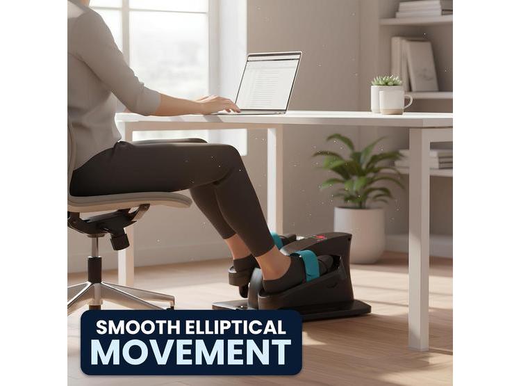 MÁQUINA ELÍPTICA SILENCIOSA BAJO ESCRITORIO CON CONTROL REMOTO PARA ADULTOS Y MAYORES, 12 VELOCIDADES - 8