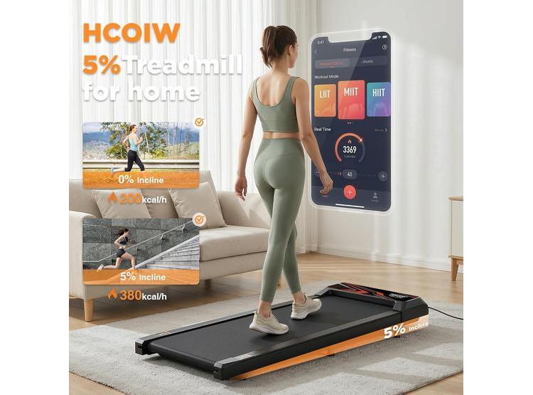 CAMINADORA COMPACTA Y PORTÁTIL CON INCLINACIÓN PARA OFICINA EN CASA, IDEAL PARA CAMINAR Y TROTAR - 6