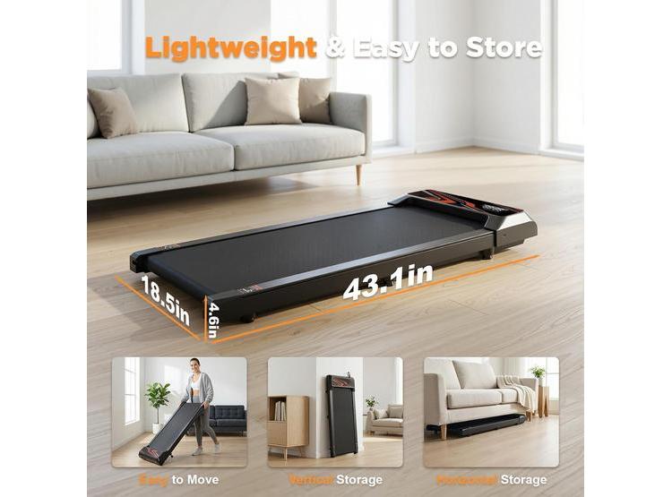 CAMINADORA COMPACTA Y PORTÁTIL CON INCLINACIÓN PARA OFICINA EN CASA, IDEAL PARA CAMINAR Y TROTAR - 7