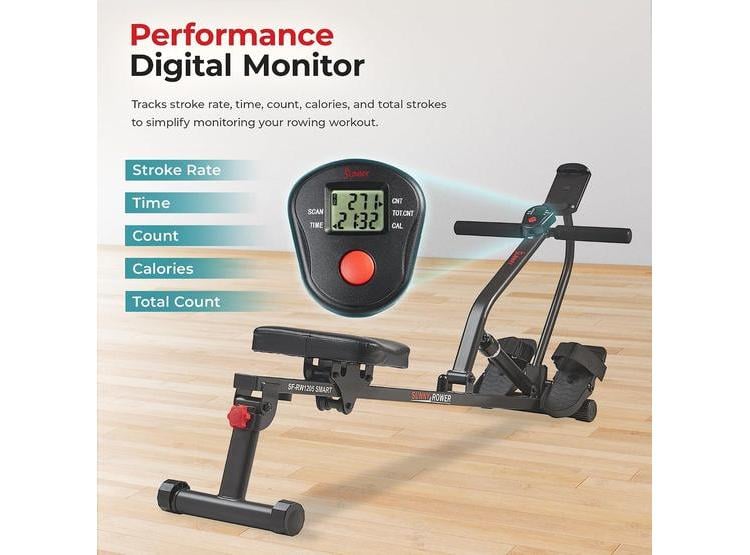 REMADOR COMPACTO SUNNY CON 12 NIVELES DE RESISTENCIA, IDEAL PARA EJERCICIOS DE CUERPO COMPLETO Y AHORRO DE ESPACIO - 3