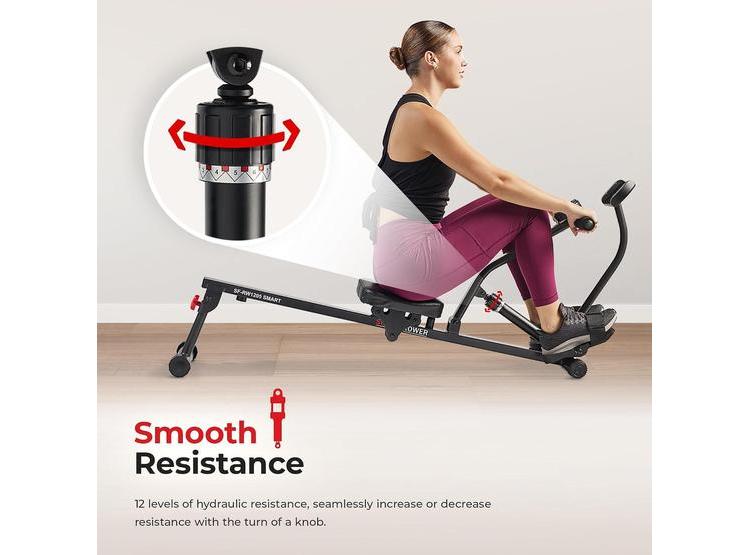 REMADOR COMPACTO SUNNY CON 12 NIVELES DE RESISTENCIA, IDEAL PARA EJERCICIOS DE CUERPO COMPLETO Y AHORRO DE ESPACIO - 5