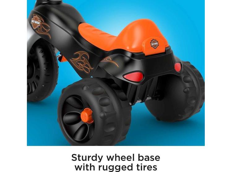 TRICICLO FISHER-PRICE HARLEY-DAVIDSON RESISTENTE PARA NIÑOS CON DISEÑO GENIAL PARA JUEGO AL AIRE LIBRE - 3