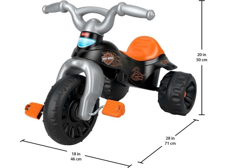 TRICICLO FISHER-PRICE HARLEY-DAVIDSON RESISTENTE PARA NIÑOS CON DISEÑO GENIAL PARA JUEGO AL AIRE LIBRE - 4