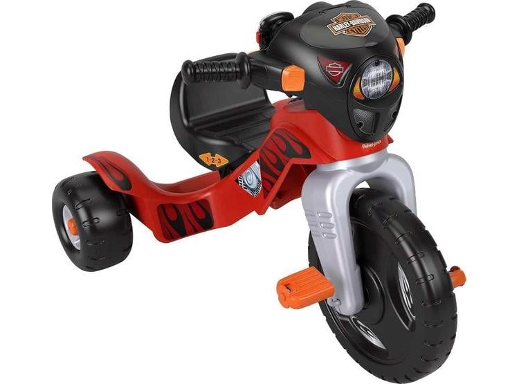 TRICICLO FISHER-PRICE HARLEY-DAVIDSON CON LUCES, SONIDOS Y ASIENTO AJUSTABLE PARA NIÑOS PEQUEÑOS - 1