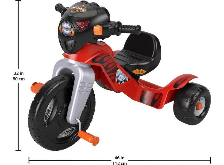 TRICICLO FISHER-PRICE HARLEY-DAVIDSON CON LUCES, SONIDOS Y ASIENTO AJUSTABLE PARA NIÑOS PEQUEÑOS - 5