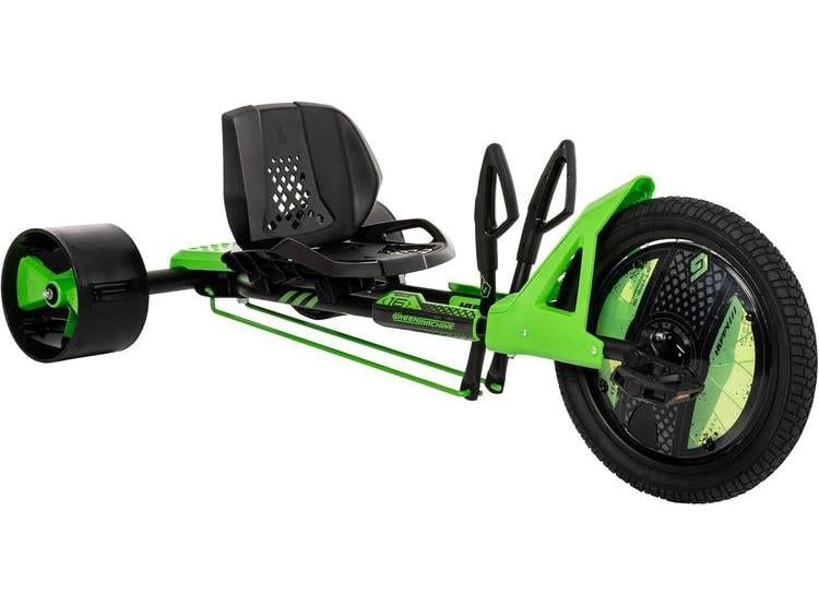 HUFFY GREEN MACHINE TRICICLO DERIVA PARA NIÑOS CON ASIENTO AJUSTABLE Y RESISTENTE MARCO DE ACERO - 1