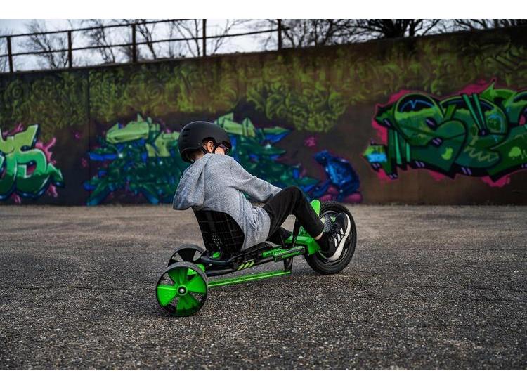 HUFFY GREEN MACHINE TRICICLO DERIVA PARA NIÑOS CON ASIENTO AJUSTABLE Y RESISTENTE MARCO DE ACERO - 6