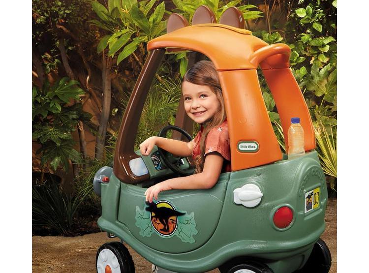 T-REX COZY COUPE DE LITTLE TIKES, VEHÍCULO MONTABLE PARA NIÑOS, DISEÑO DE DINOSAURIO PARA DIVERSIÓN INTERIOR Y EXTERIOR - 6