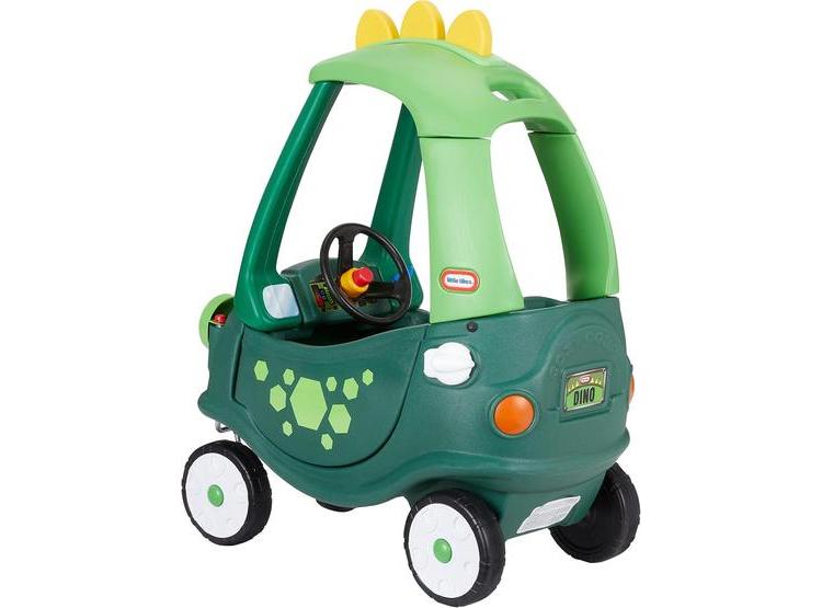 LITTLE TIKES COZY COUPE DINOSAUR, COCHE VERDE CON DISEÑO DE DINOSAURIO Y CARACTERÍSTICAS DIVERTIDAS - 2