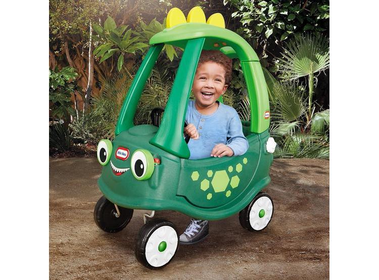 LITTLE TIKES COZY COUPE DINOSAUR, COCHE VERDE CON DISEÑO DE DINOSAURIO Y CARACTERÍSTICAS DIVERTIDAS - 3