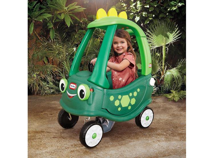 LITTLE TIKES COZY COUPE DINOSAUR, COCHE VERDE CON DISEÑO DE DINOSAURIO Y CARACTERÍSTICAS DIVERTIDAS - 7