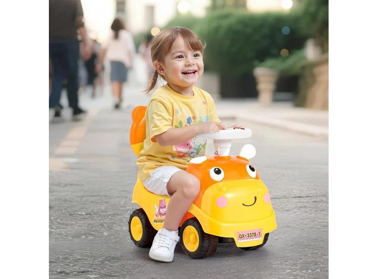 AUTO DE EMPUJE PARA NIÑOS, MEJORA EQUILIBRIO CON BOCINA Y MÚSICA, INCLUYE ALMACENAMIENTO BAJO EL ASIENTO - 7