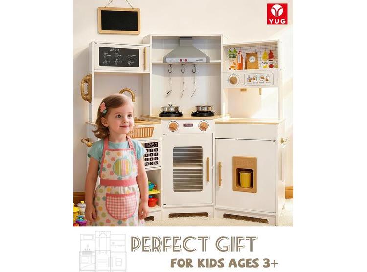 JUEGO DE COCINA INFANTIL CON LUCES Y SONIDOS REALES, ESTUFA, HORNO, MÁQUINA DE HIELO Y CAMPANA EXTRACTORA - 6