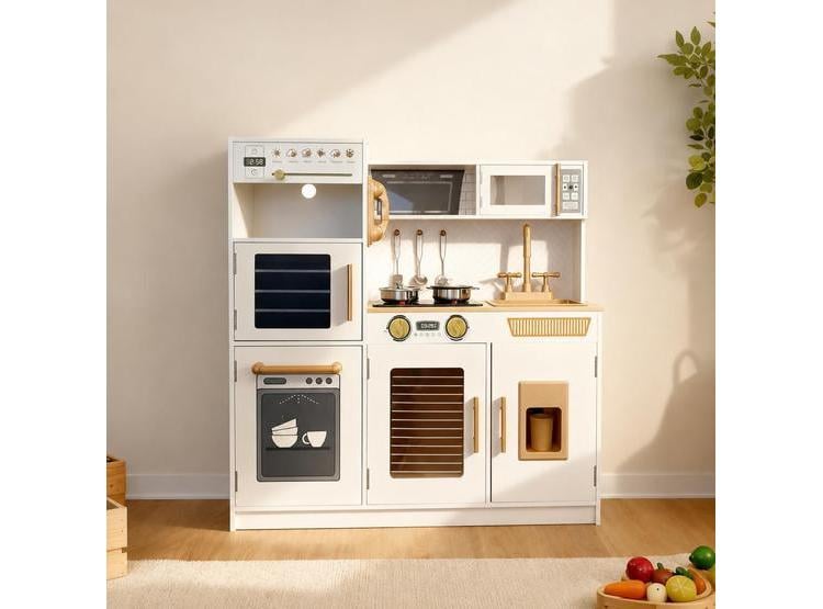 SET DE COCINA DE JUGUETE PARA NIÑOS CON LUCES, SONIDOS, ESTUFA, HORNO, LAVAVAJILLAS Y MÁS - 1