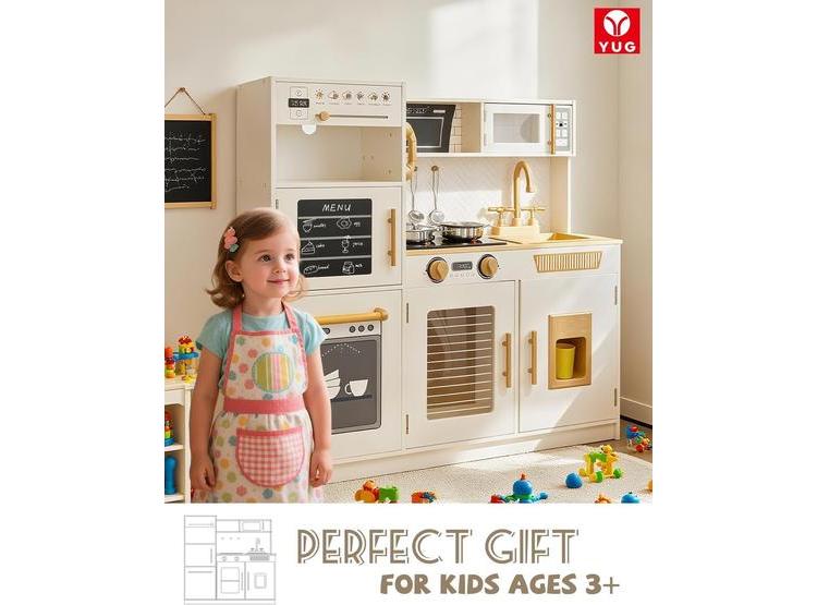 SET DE COCINA DE JUGUETE PARA NIÑOS CON LUCES, SONIDOS, ESTUFA, HORNO, LAVAVAJILLAS Y MÁS - 6