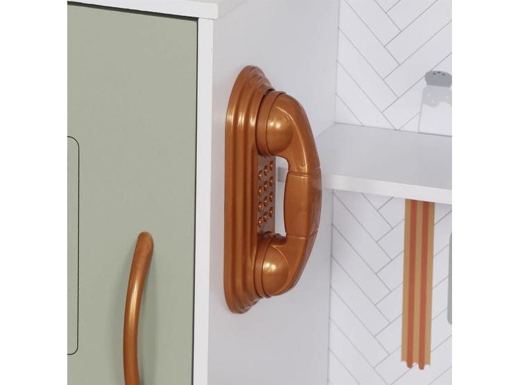 COCINA DE MADERA CON LUZ Y ACCESORIOS. INCLUYE HORNO Y MICROONDAS. IDEAL PARA NIÑOS DESDE LOS 3 AÑOS - 7