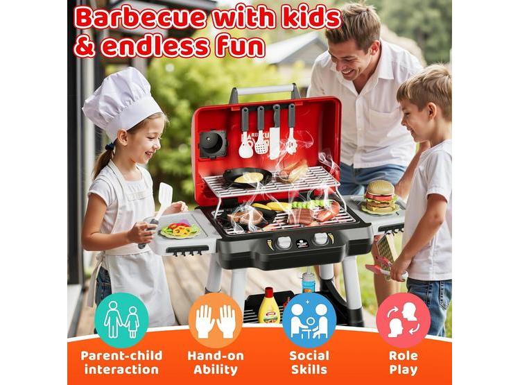 PARRILLA DE JUGUETE PARA NIÑOS CON LUCES, SONIDOS Y ACCESORIOS, IDEAL PARA EDADES DE 3 A 5 AÑOS, JUGUETE EDUCATIVO - 2