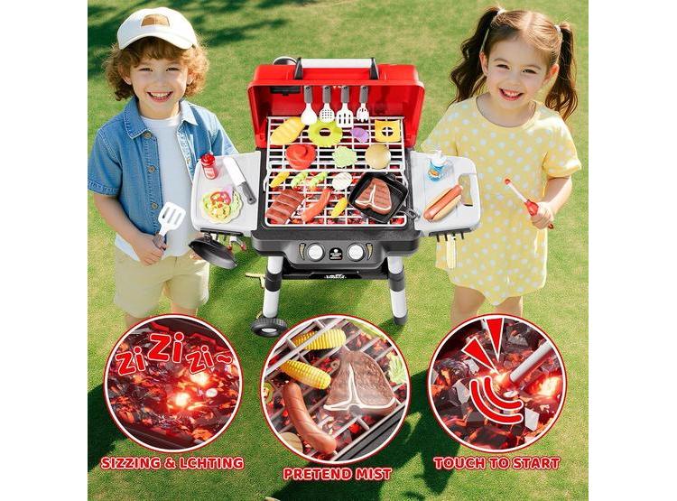 PARRILLA DE JUGUETE PARA NIÑOS CON LUCES, SONIDOS Y ACCESORIOS, IDEAL PARA EDADES DE 3 A 5 AÑOS, JUGUETE EDUCATIVO - 5