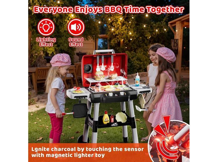 PARRILLA DE JUGUETE PARA NIÑOS CON LUCES, SONIDOS Y ACCESORIOS, IDEAL PARA EDADES DE 3 A 5 AÑOS, JUGUETE EDUCATIVO - 8