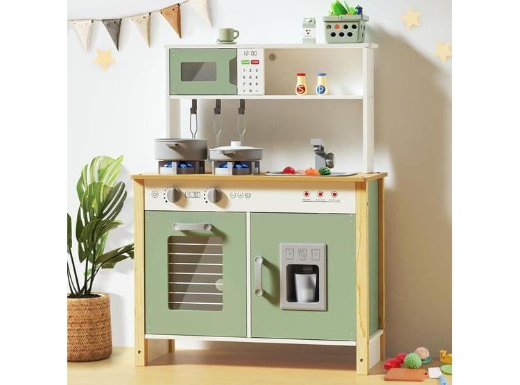BABYTRONIC COCINA DE JUEGO INFANTIL DE MADERA CON LUCES, SONIDOS, ESTUFA, FREGADERO, HORNO Y ACCESORIOS - 1