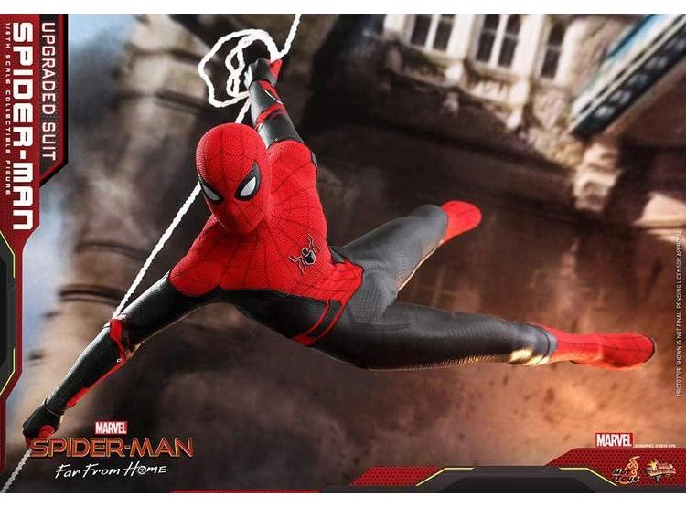 HOT TOYS FIGURA COLECCIONABLE DE SPIDER-MAN TRAJE MEJORADO, MODELO MMS542 DE LA PELÍCULA FAR FROM HOME - 5