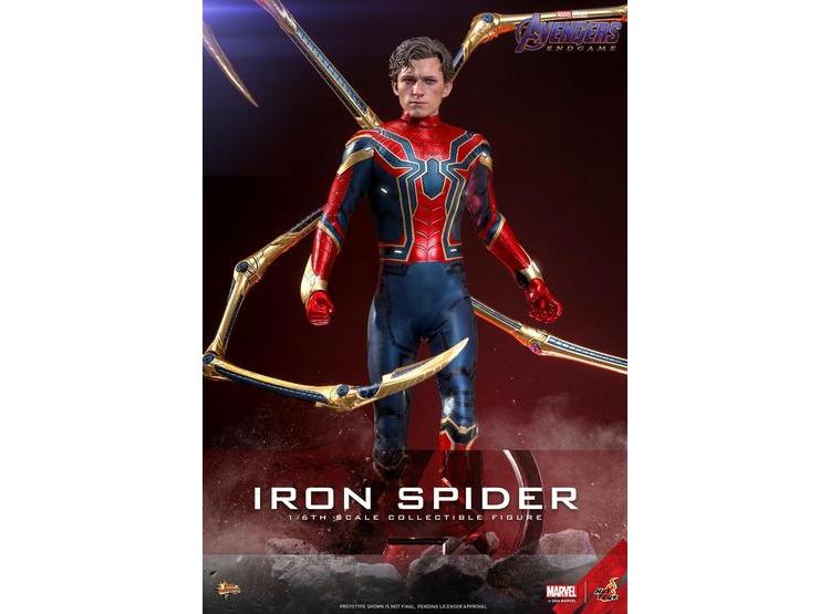 IRON SPIDER FIGURA AVENGERS ENDGAME, ESCALA 1/6 COLECCIONABLE HOT TOYS, IDEAL PARA FANS - 1