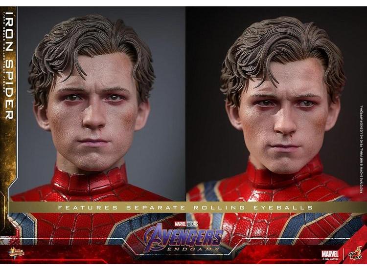 IRON SPIDER FIGURA AVENGERS ENDGAME, ESCALA 1/6 COLECCIONABLE HOT TOYS, IDEAL PARA FANS - 6