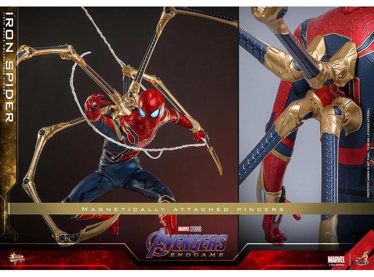 IRON SPIDER FIGURA AVENGERS ENDGAME, ESCALA 1/6 COLECCIONABLE HOT TOYS, IDEAL PARA FANS - 7