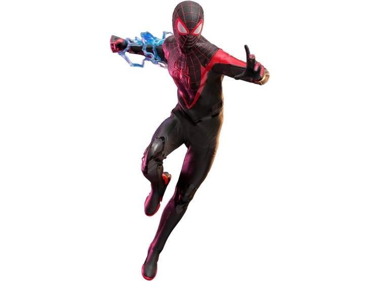 HOT TOYS EXCLUSIVA FIGURA DE ACCIÓN DE MILES MORALES CON TRAJE MEJORADO DE SPIDER-MAN 2 EDICIÓN LIMITADA - 1