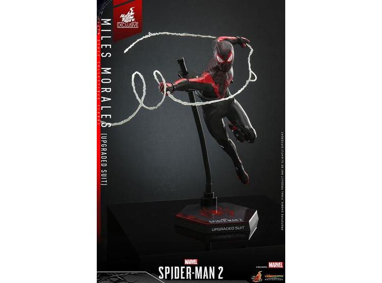 HOT TOYS EXCLUSIVA FIGURA DE ACCIÓN DE MILES MORALES CON TRAJE MEJORADO DE SPIDER-MAN 2 EDICIÓN LIMITADA - 6