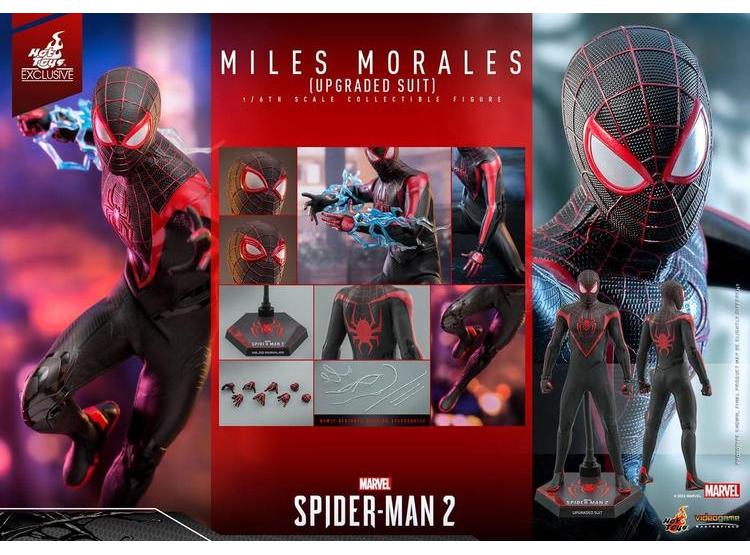 HOT TOYS EXCLUSIVA FIGURA DE ACCIÓN DE MILES MORALES CON TRAJE MEJORADO DE SPIDER-MAN 2 EDICIÓN LIMITADA - 7