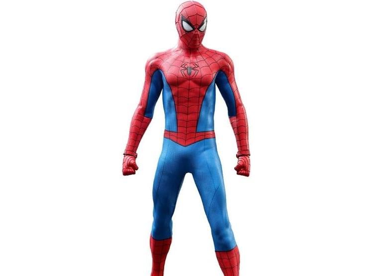 FIGURA DE ACCIÓN DE SPIDER-MAN 1:6 HOT TOYS CON TRAJE CLÁSICO Y PIEZAS INTERCAMBIABLES DETALLADAS - 1