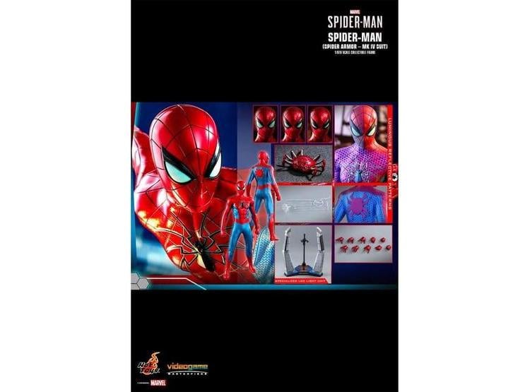 HOT TOYS SPIDER-MAN TRAJE SPIDER ARMOR MK IV, FIGURA DE ACCIÓN DE COLECCIÓN DETALLADA - 5