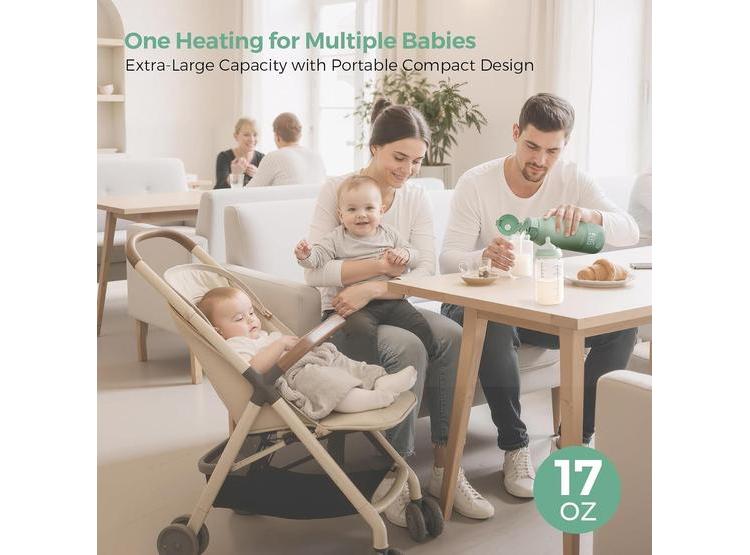 CALENTADOR DE LECHE PORTÁTIL MOMCOZY PARA VIAJES CON MODOS DUAL DE CALENTAMIENTO Y GRAN DURACIÓN DE BATERÍA - 4