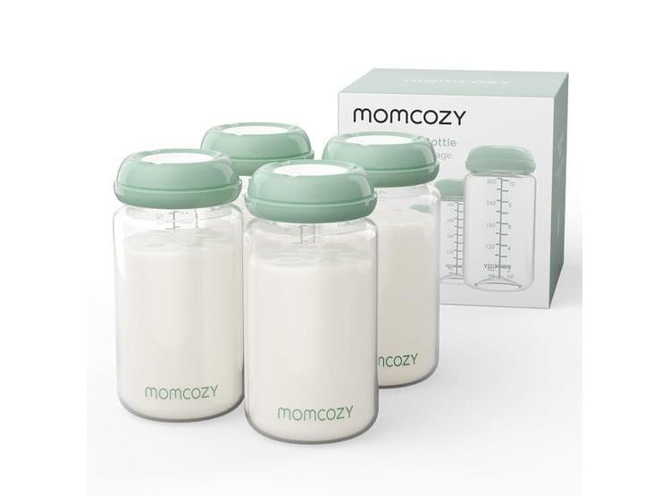 BOTELLA PARA BEBÉ MOMCOZY, LIBRE DE BPA, CUELLO ANCHO, CAPACIDAD EXTRA GRANDE PARA LACTANCIA Y ALMACENAMIENTO - 1