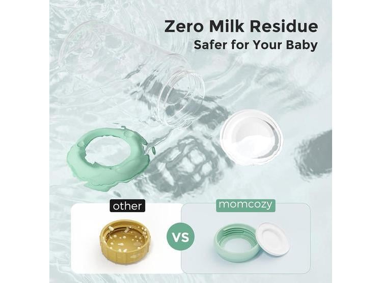 BOTELLA PARA BEBÉ MOMCOZY, LIBRE DE BPA, CUELLO ANCHO, CAPACIDAD EXTRA GRANDE PARA LACTANCIA Y ALMACENAMIENTO - 3