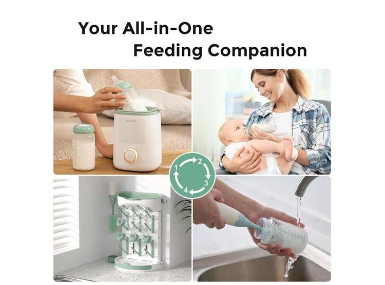BOTELLA PARA BEBÉ MOMCOZY, LIBRE DE BPA, CUELLO ANCHO, CAPACIDAD EXTRA GRANDE PARA LACTANCIA Y ALMACENAMIENTO - 4