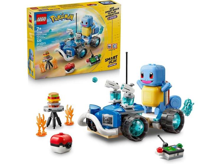 LEGO POKÉMON SMART PLAY: AVENTURA EN BUGGY DEL ENTRENADOR CON SQUIRTLE 72156, JUGUETES INTERACTIVOS - 1